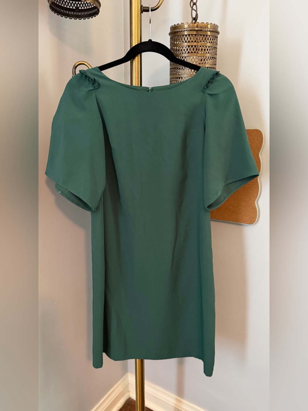 Ann Taylor Factory Petite Forest Green Shift Dress